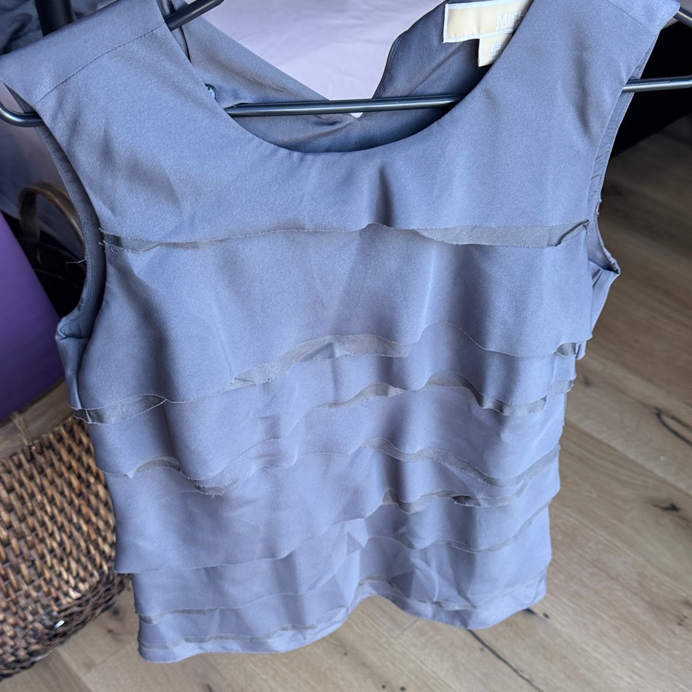 Michael Kors Gray Layered Blouse
